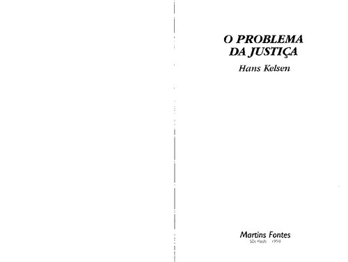 O Problema da Justiça