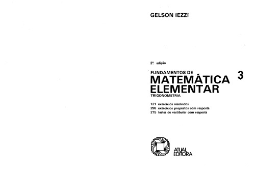 Fundamentos de matemática elementar, 3 : trigonometria