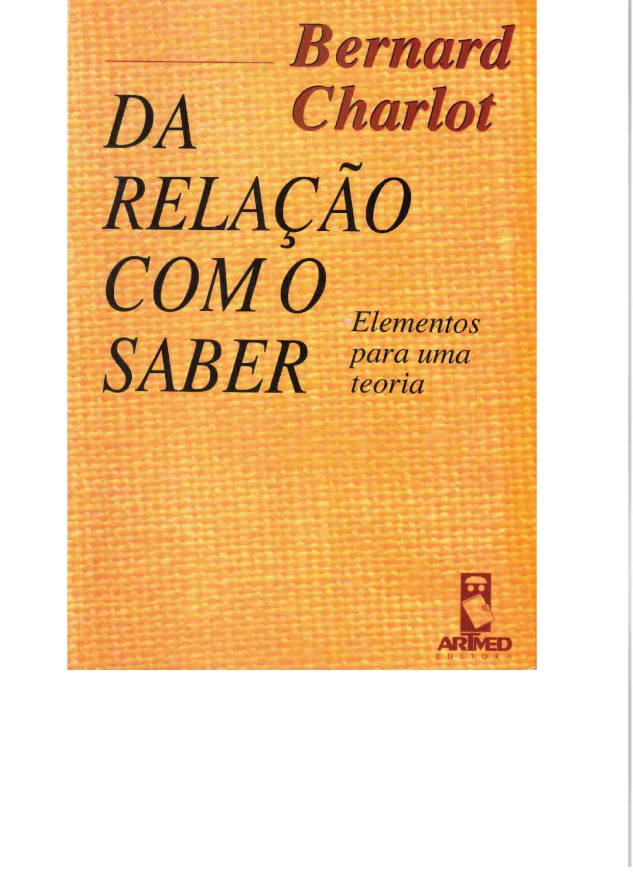 Da Relação com o Saber