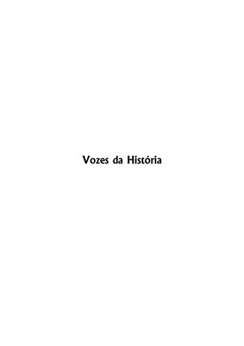 Vozes da história