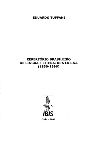 Repertório brasileiro de língua e literatura latina : (1830-1996)