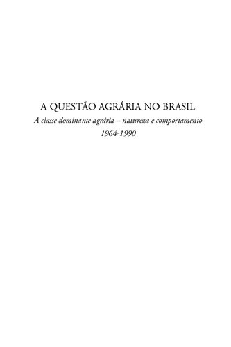 A Questao Agraria No Brasil