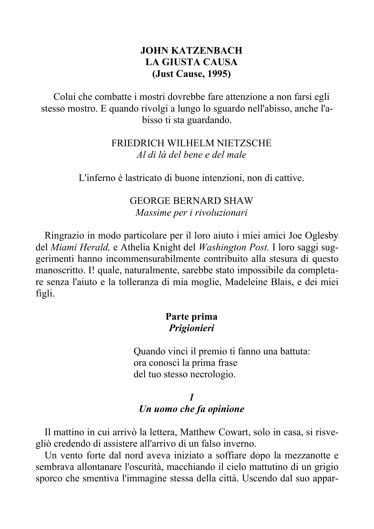 La giusta causa