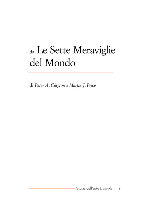 Le sette meraviglie del mondo