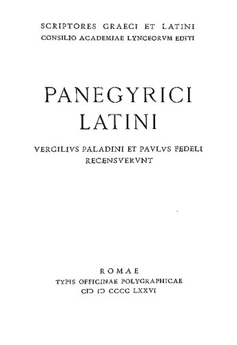 Panegyrici Latini