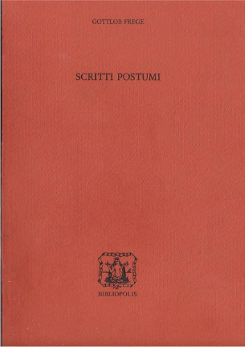 Scritti Postumi