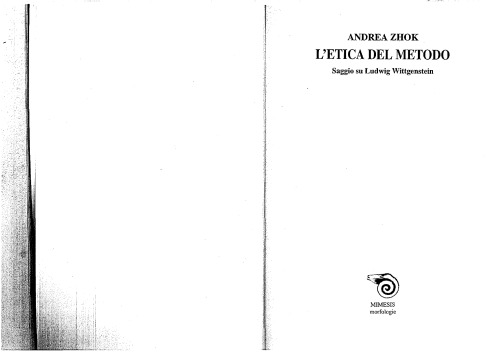 L' etica del metodo saggio su Ludwig Wittgenstein