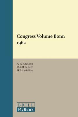 Congress Volume Bonn 1962