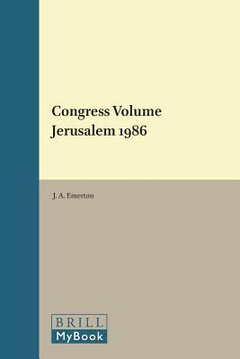 Congress Volume Jerusalem 1986