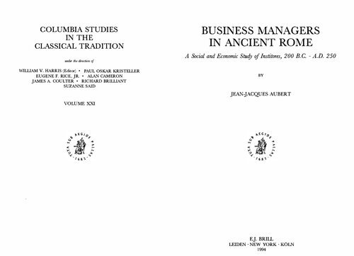 Business Managers In Ancient Rome