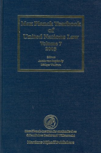 Max Planck Yearbook of United Nations Law, Volume 7 (2003)