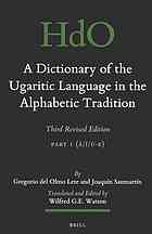 A Dictionary of the Ugaritic Language in the Alphabetic Tradition (2 Vols)