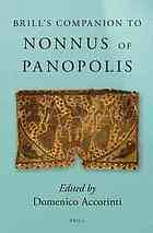 Brill S Companion to Nonnus of Panopolis