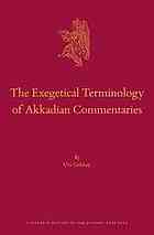 The Exegetical Terminology of Akkadian Commentaries