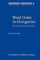 Word order in Hungarian