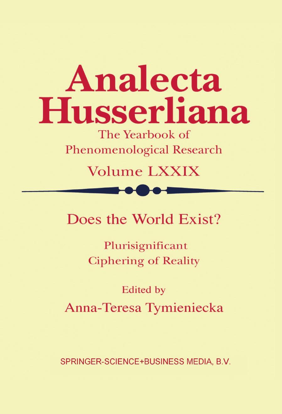 Analecta Husserliana