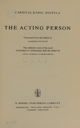 The Acting Person