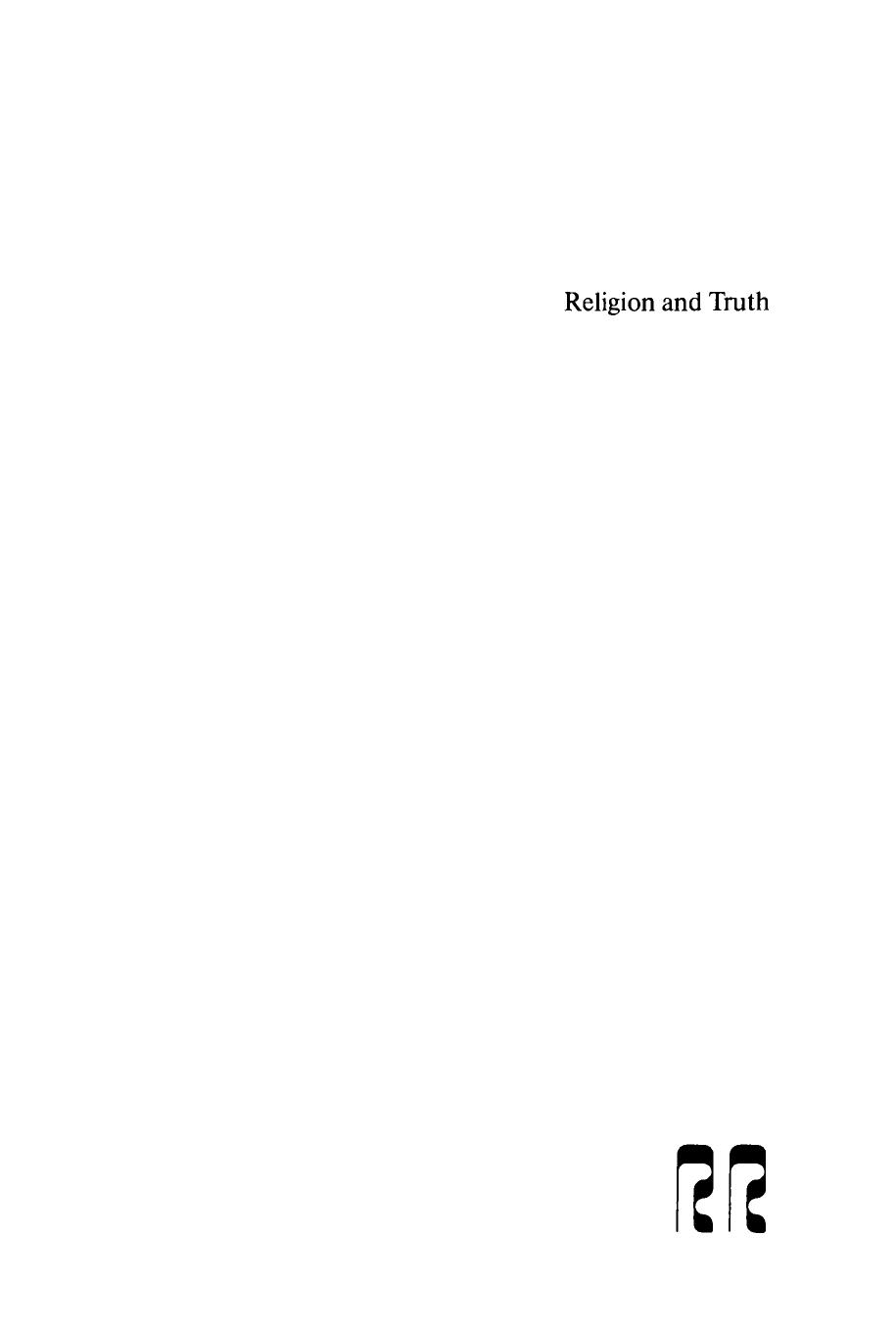 Religion and Truth