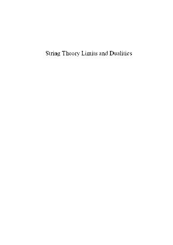 String theory limits and dualities