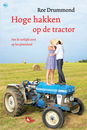 Hoge hakken op de tractor