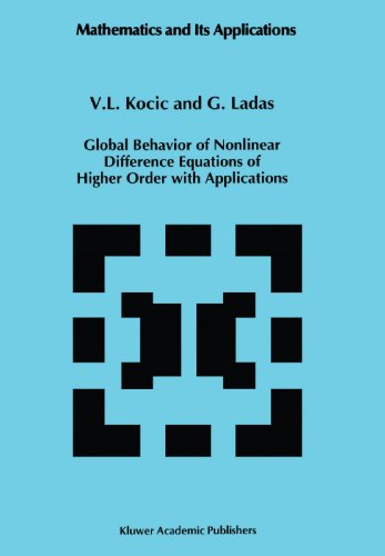 Global Behavior Of Nonlinear Difference Equations Of Higher Order With Applications