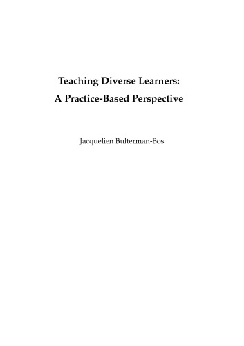 Teaching diverse learners: a practice-based perspective