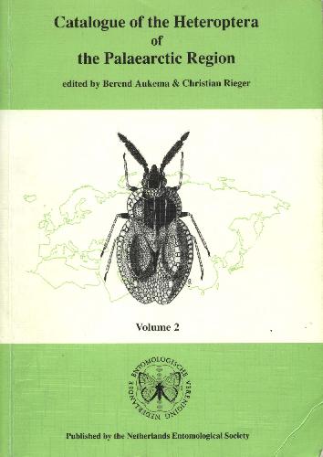 Catalogue of the Heteroptera of the Palaearctic Region : Volume 2: Cimicomprpha I