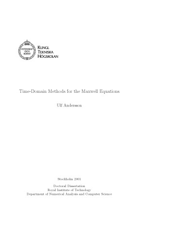 Time-domain methods for the Maxwell equations