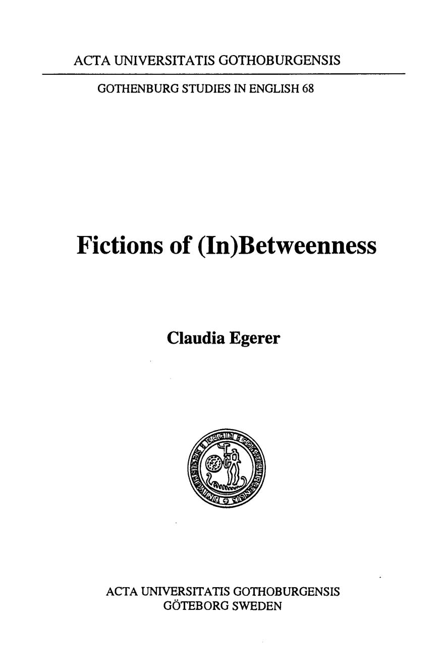 Fictions Of (In)Betweenness