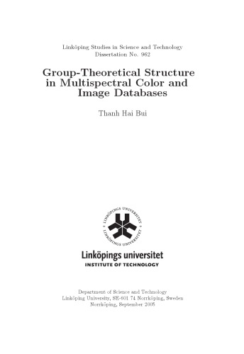 Group-theoretical structure in multispectral color and image databases