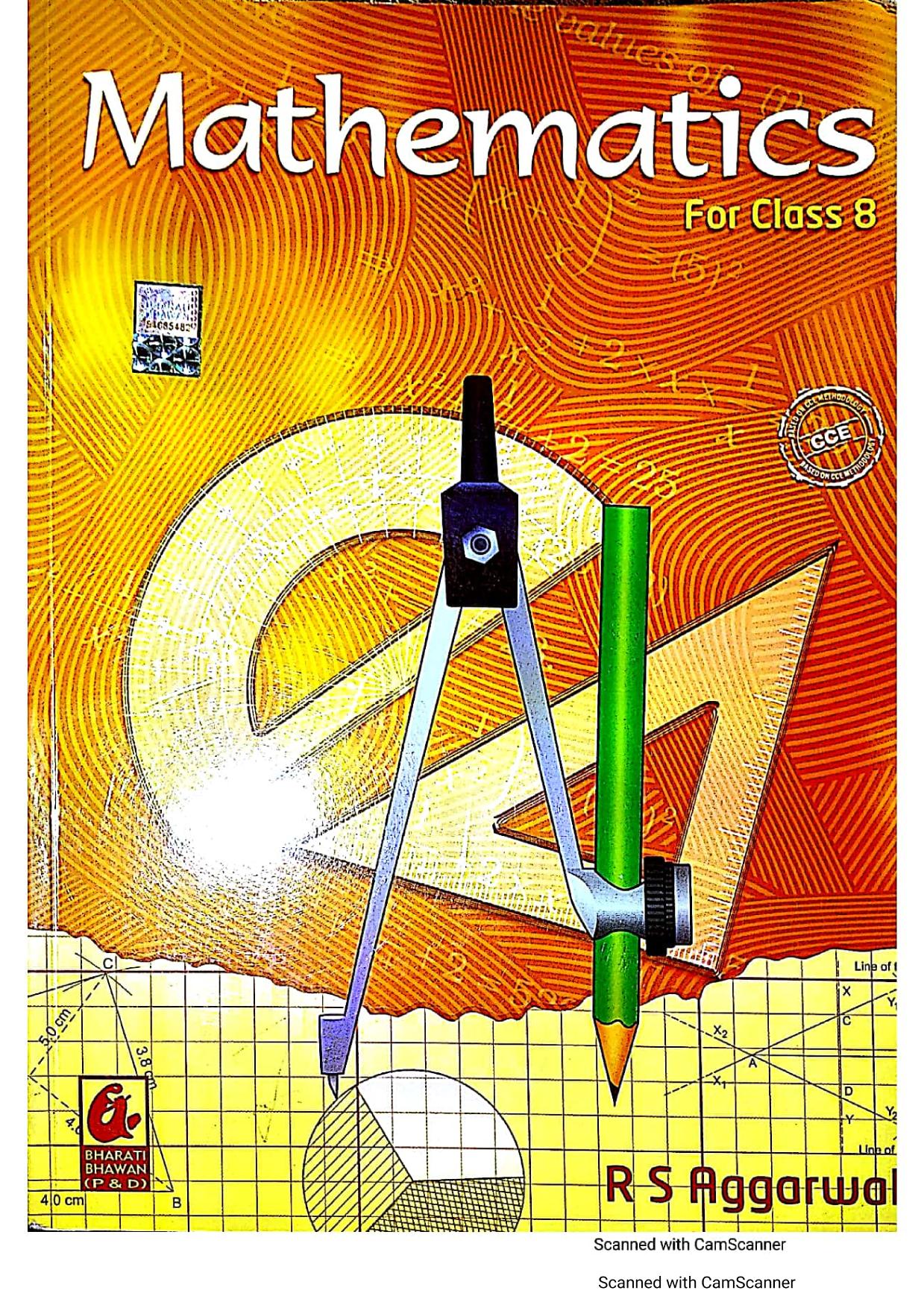 Mathematics for Class 8 by R S Aggarwal (2018-19 Session)