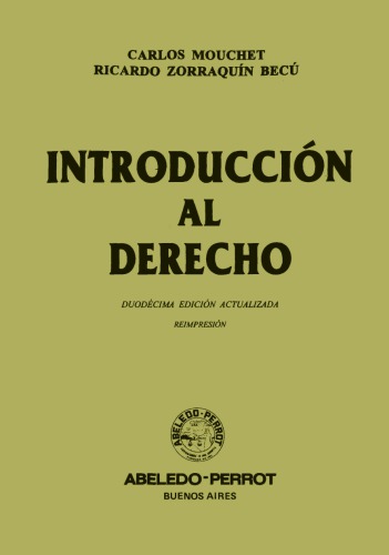 Introduccion Al Derecho - Rustica