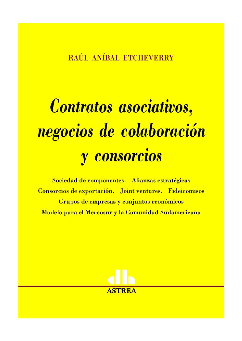 Contratos Asociativos, Negocios de Colaboracion