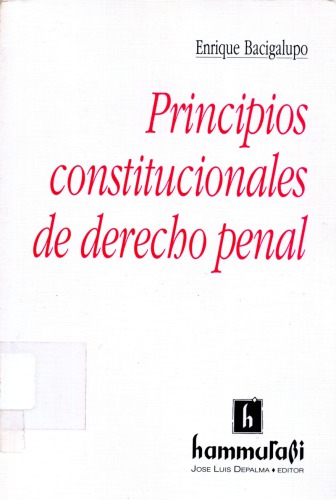 Principios constitucionales de derecho penal