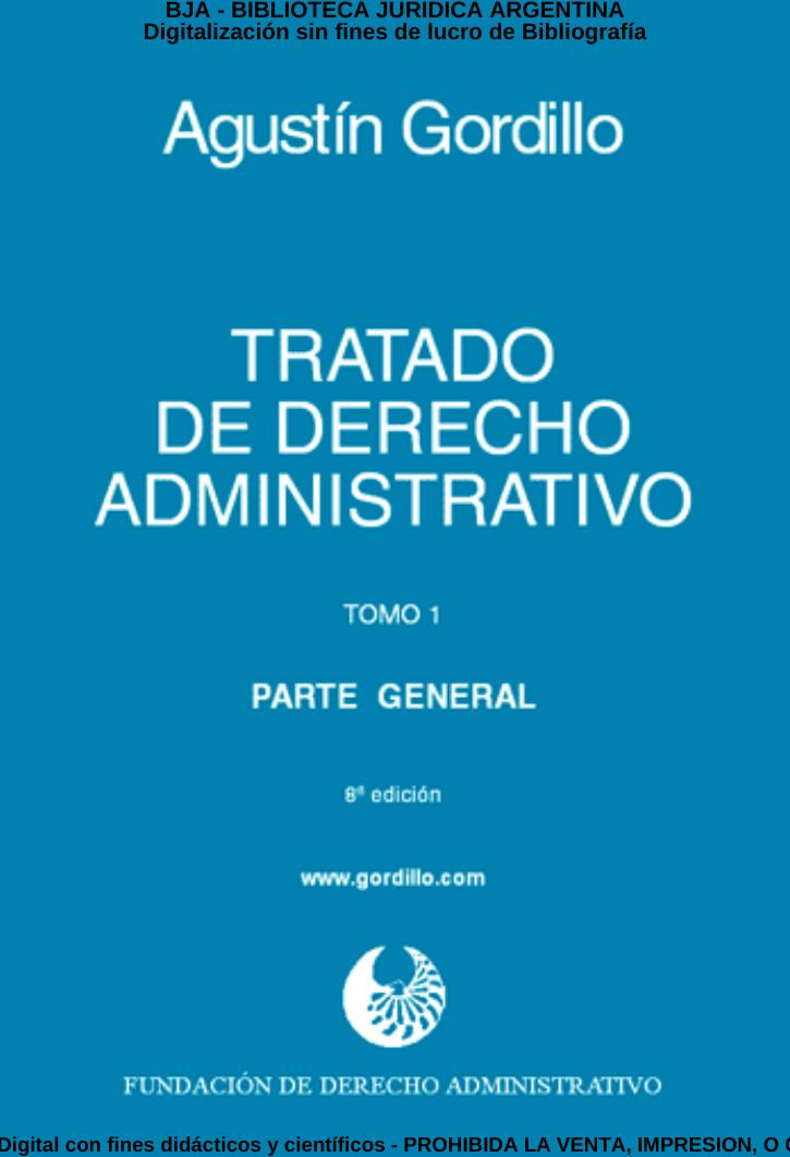 Tratado de derecho administrativo