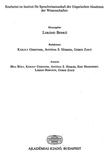 Etymologisches Wörterbuch des Ungarischen. Bd. 1, Lfg. 2.