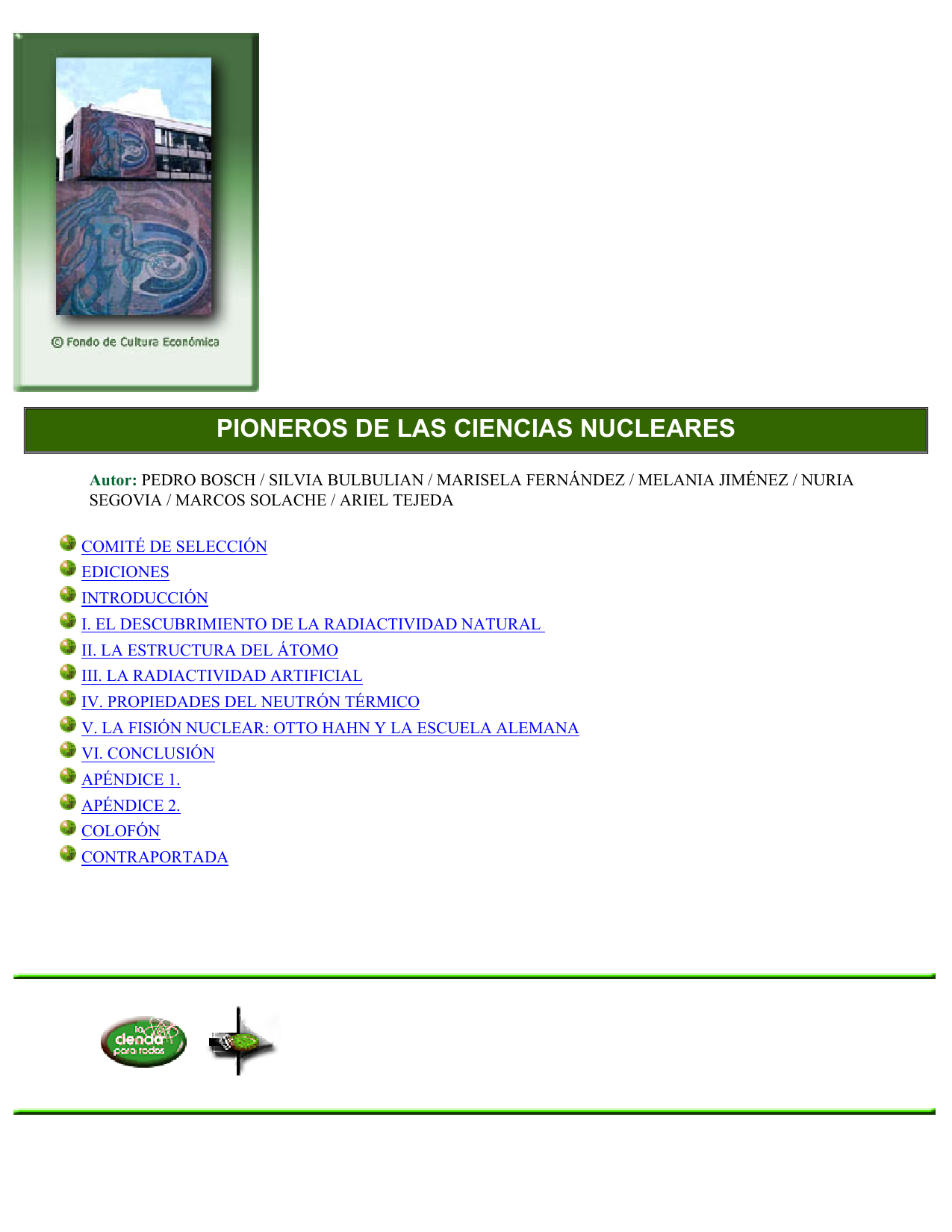 Pioneros de las Ciencias Nucleares