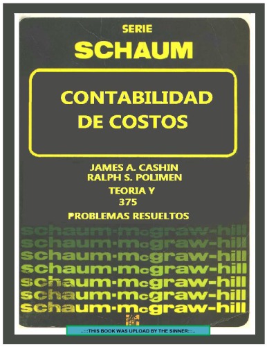 Teoría y problemas de contabilidad de costos