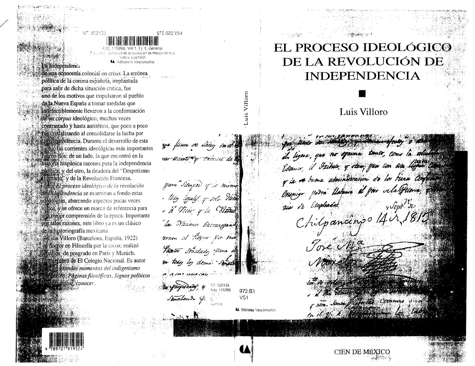 El Proceso Ideologico De La Revolucion De Independencia