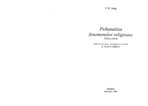 Psihanaliza fenomenelor religioase