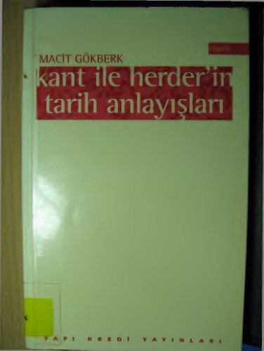 Kant ile Herder'in Tarih Anlayışları