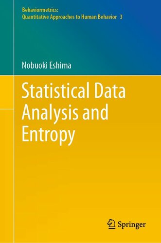 Statistical data analysis and entropy