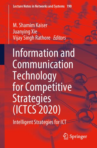 Information and Communication Technology for Competitive Strategies (Ictcs 2020)