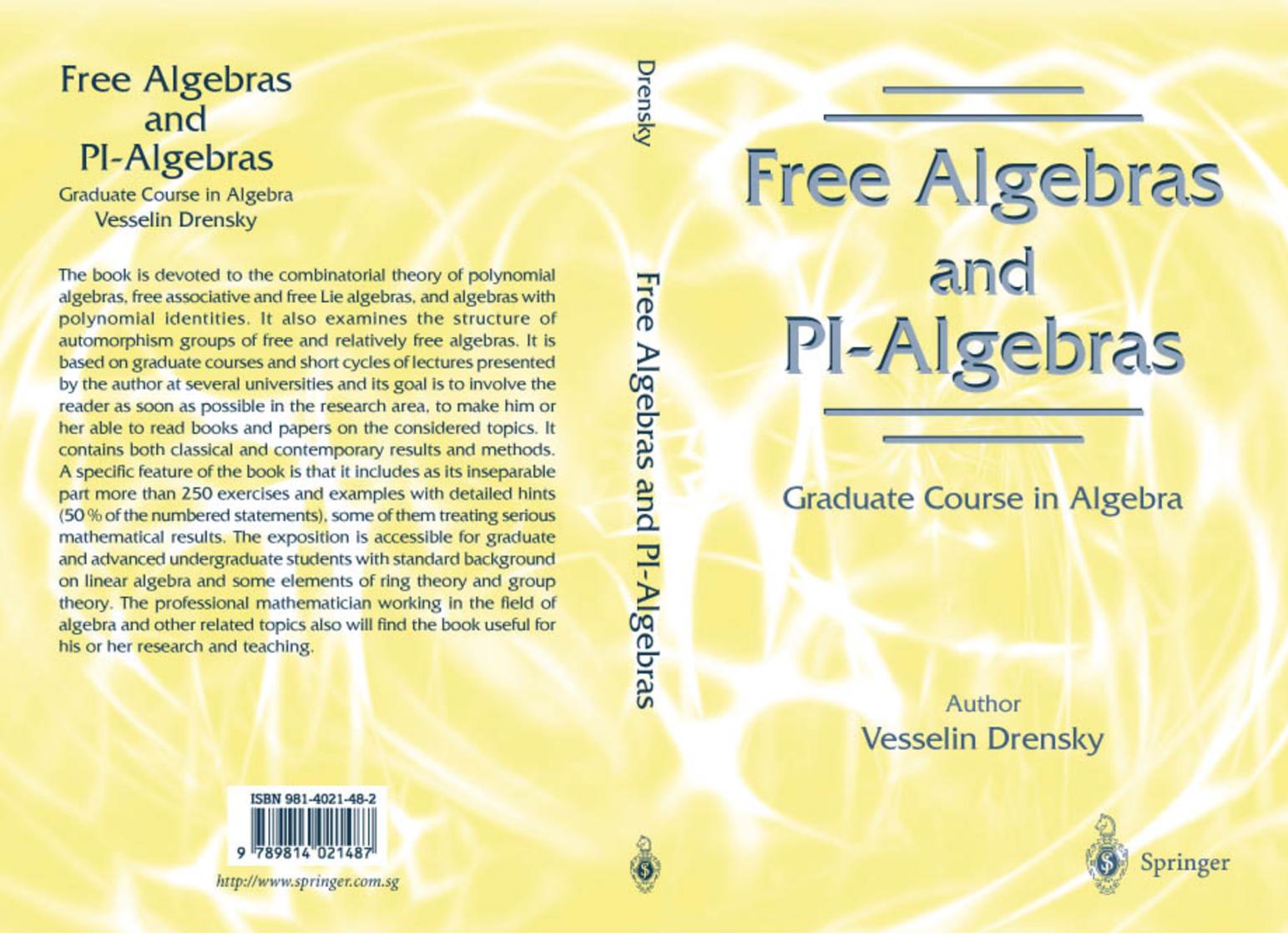 Free Algebras And Pi Algebras