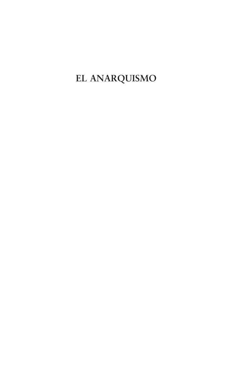 El anarquismo