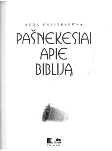 Pašnekesiai apie Biblija