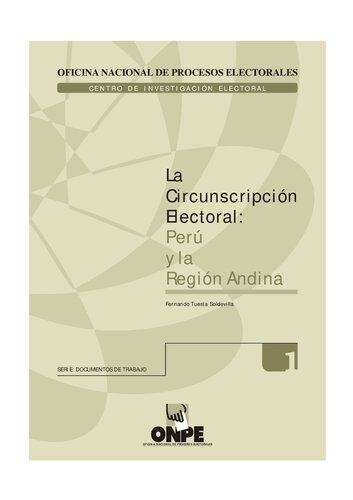 La circunscripción electoral : Perú y la Región Andina