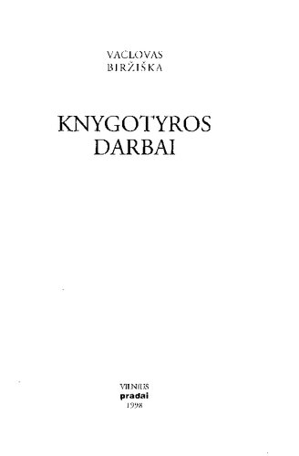 Knygotyros darbai