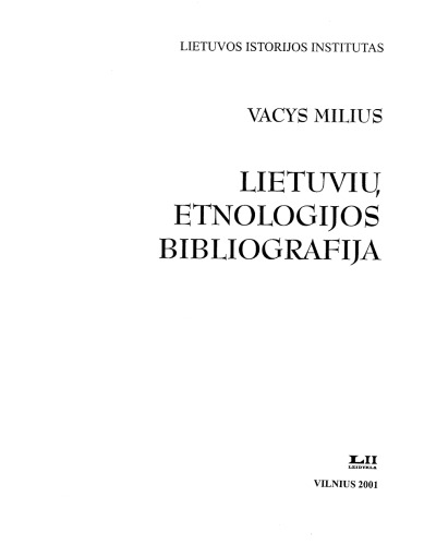 Lietuvių etnologijos bibliografija