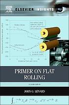 Primer on flat rolling